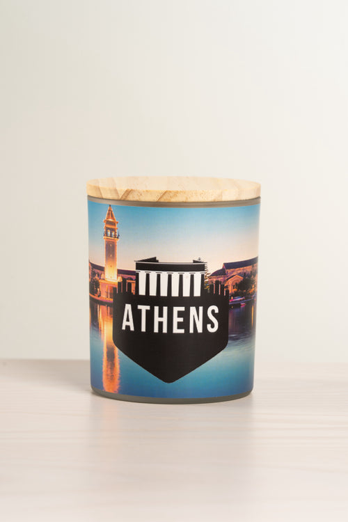 Athens Inspired Scented Soy Candle, 11 ounces - Great Gift For Travelers