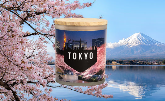 Tokyo Inspired Scented Soy Candle 11 ounces - Great Gift For the Travelers in Your Life