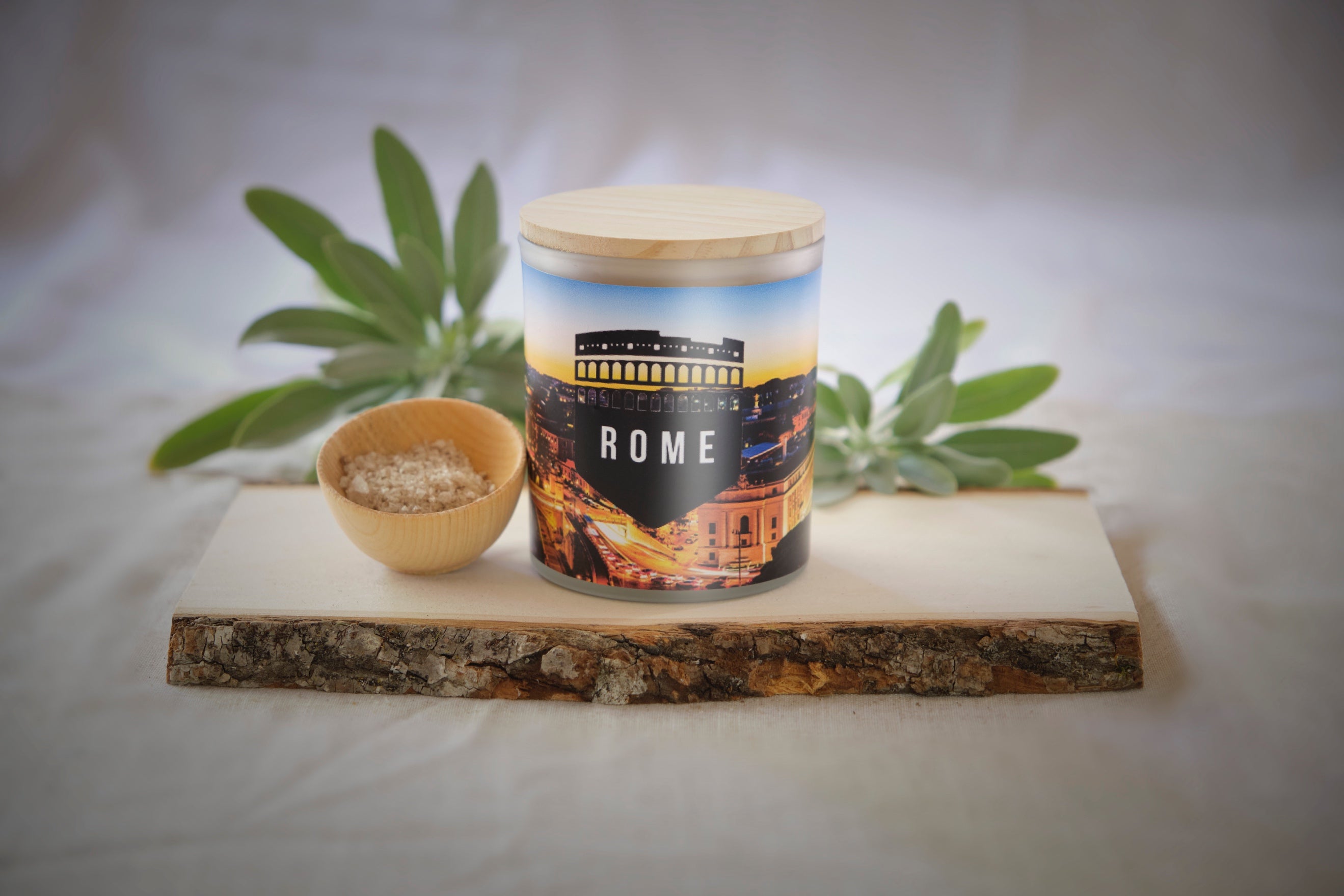 Rome Inspired Scented Soy Candle , 11 ounces - Great Gift For Travelers