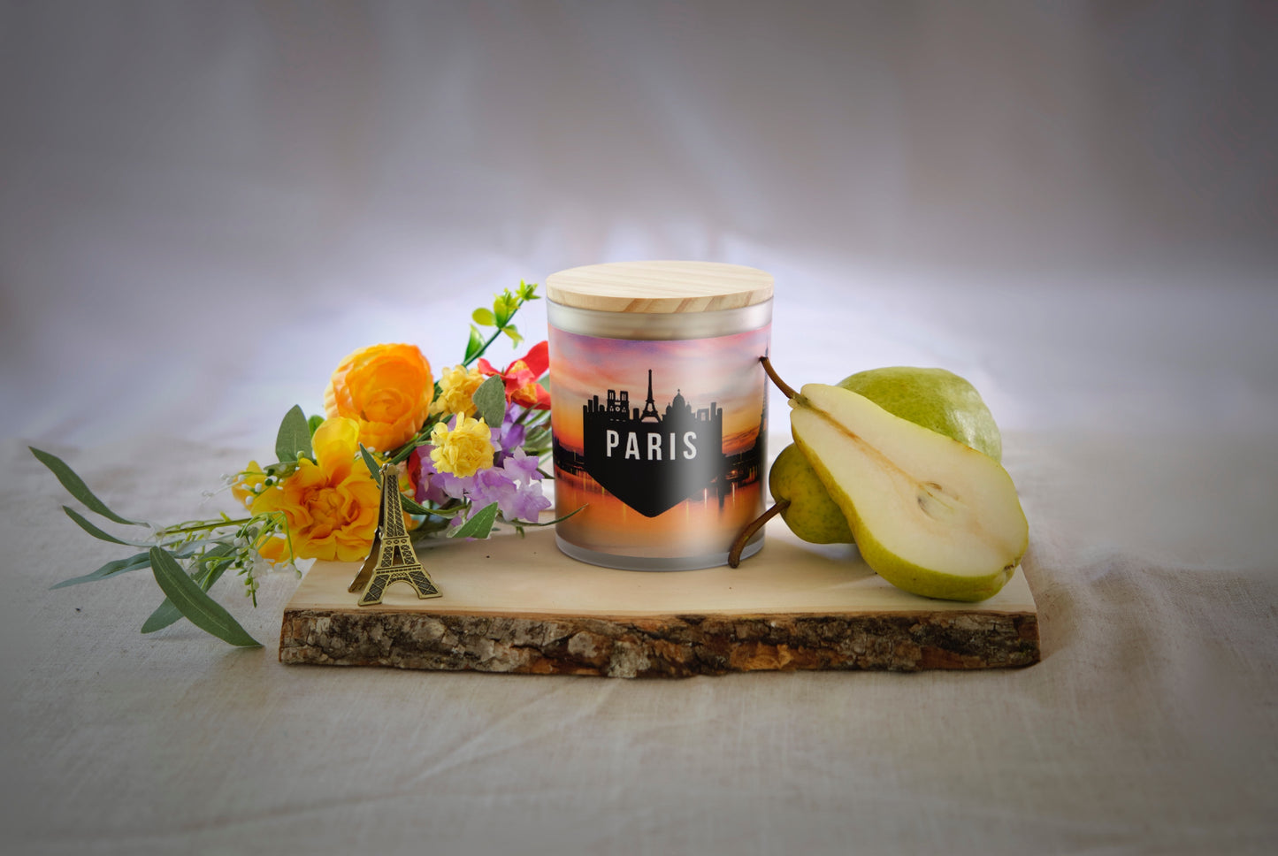 Paris Inspired Scented Soy Candle 11 ounces - Great Gift For the Travelers in Your Life