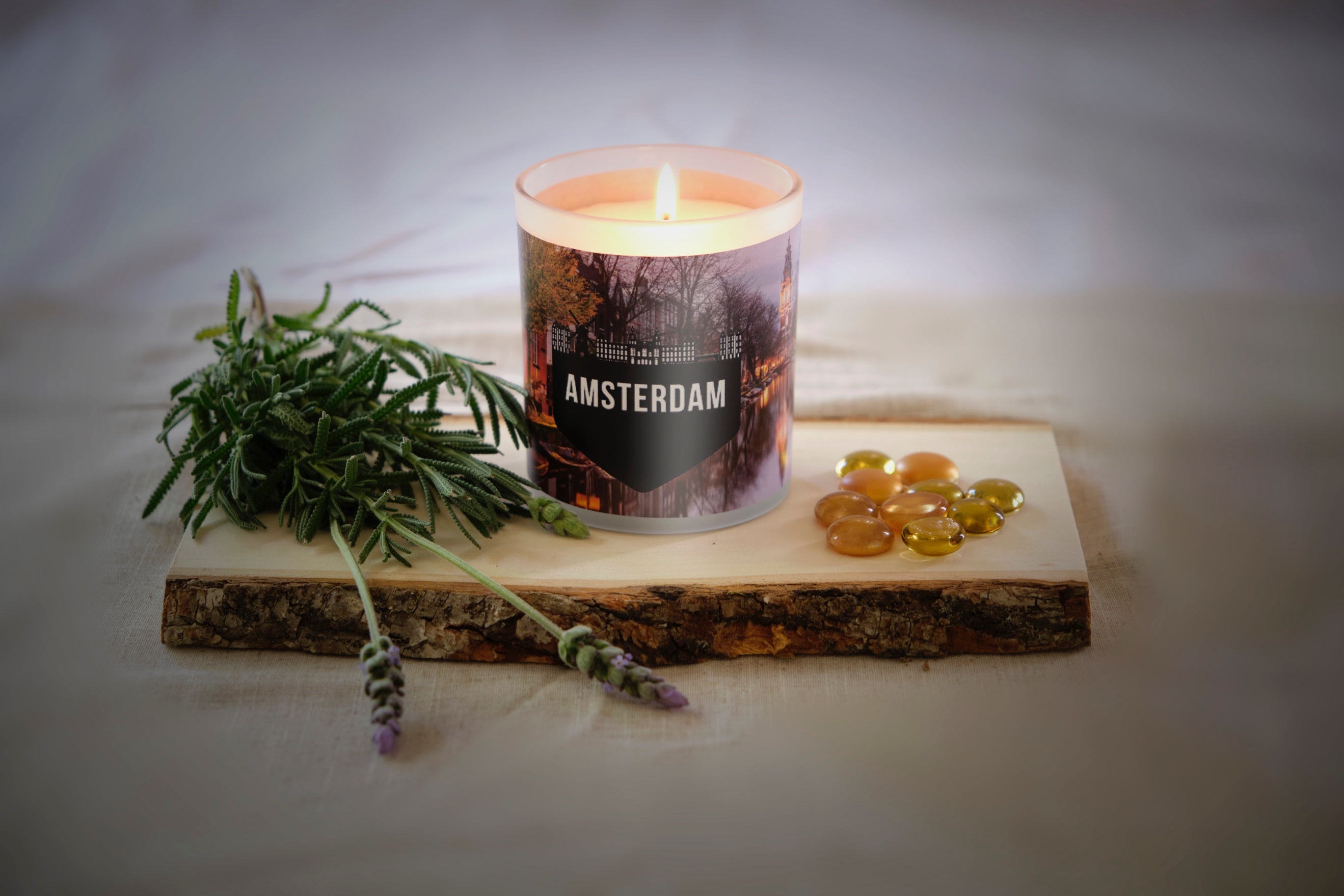 Amsterdam Inspired Scented Soy Candle 11 ounces - Great Gift For the Travelers in Your Life